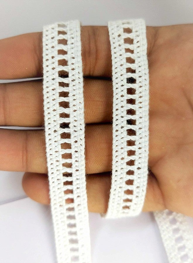 Mezin Cotton Box-1 Gpo Lace Border for Dress, Kurtis, Dupatta, Bag, Craft and Decorations (9 Mtr Pack) - Image 1